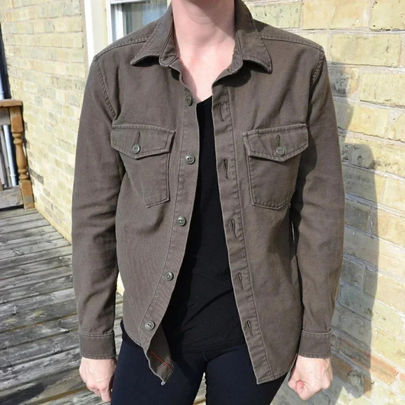 TNA Army  Green Shacket - Picture 2 of 7